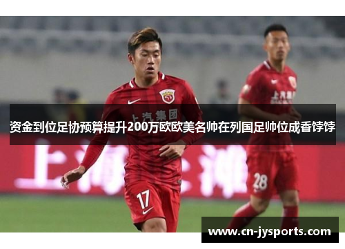 资金到位足协预算提升200万欧欧美名帅在列国足帅位成香饽饽